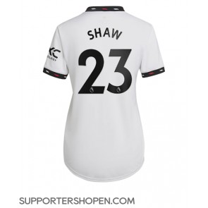 Manchester United Luke Shaw #23 Borta Matchtröja Dam 2022-23 Kortärmad
